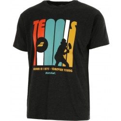 Тениска Babolat EXERCISE MESSAGE T-shirt Men (Black Heather) 4MS22445-2003