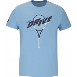 Мъжка Тениска Babolat Men's Drive Cotton T-Shirt (Drive Blue) 4US25441X-4128