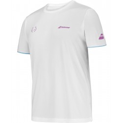 Мъжка Тениска Babolat Men's CREW T-SHIRT Juan Lebron (White) 6MS25011-1000