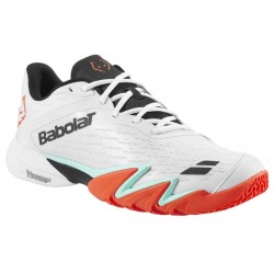 Мъжки падел маратонки Babolat Jet Premura 3 Lebron Padel Shoes (White/Orange) 3A0S26C908-1101