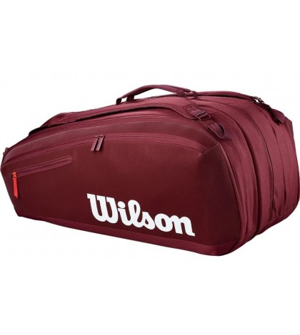 Тенис сак Wilson Super Tour x15 Defyer Bag (Burgundy) WR8058001 Тенис сак Wilson Super Tour x15 Defyer Bag (Burgundy) WR8058001