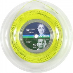 Тенис кордаж YONEX POLYTOUR PRO REEL(200 метра) Yellow/Жълт/